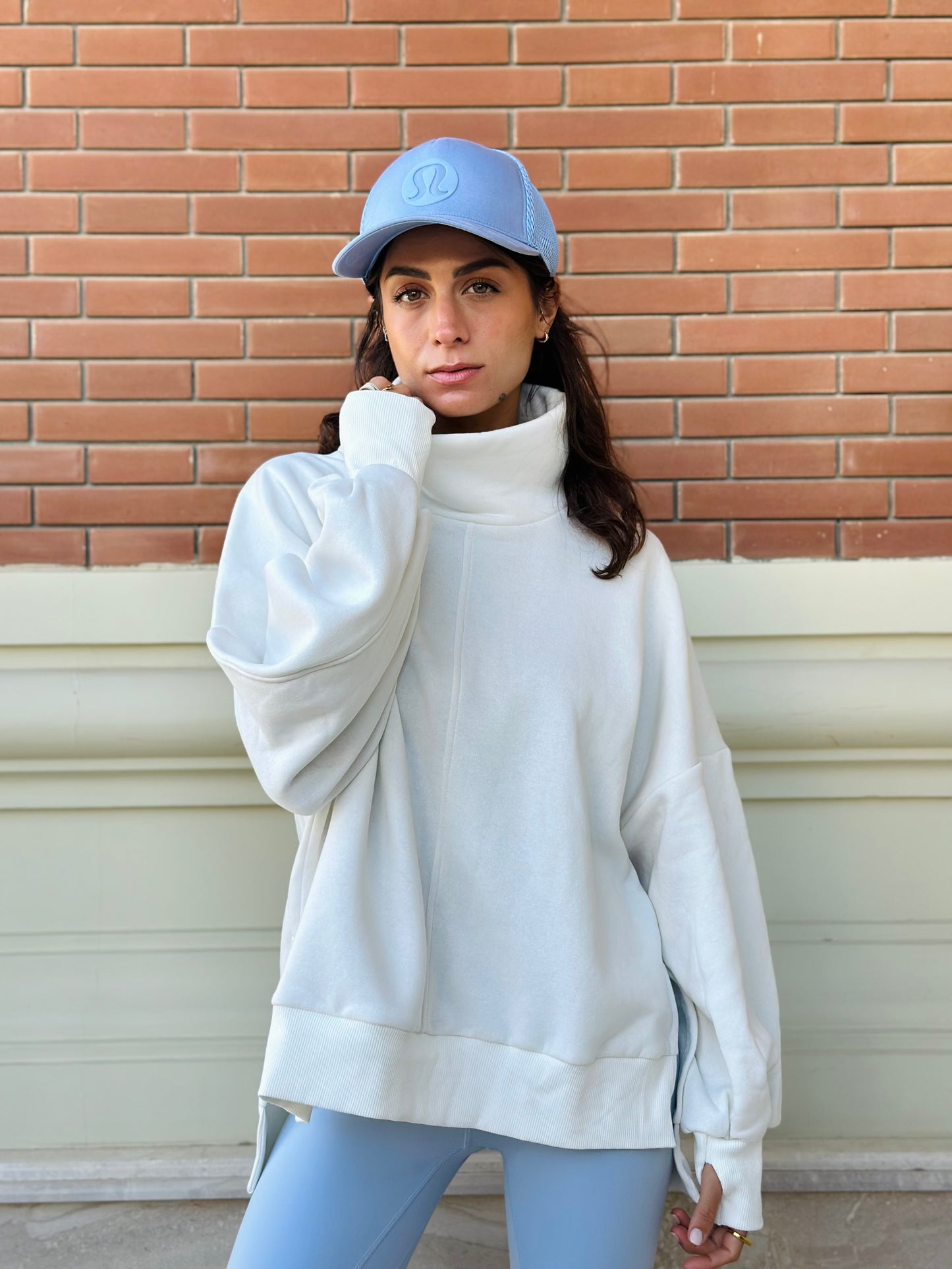 Highneck Sweatshirt - Off White