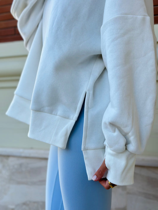 Highneck Sweatshirt - Off White