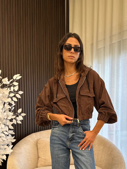 Corduroy Jacket - Brown
