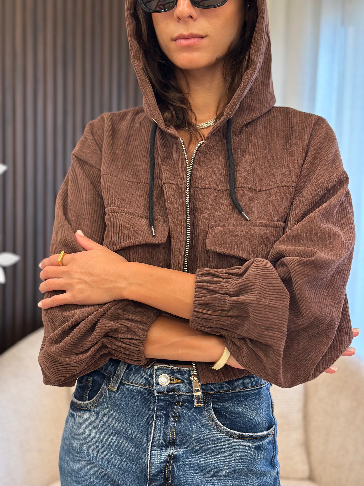 Corduroy Jacket - Brown
