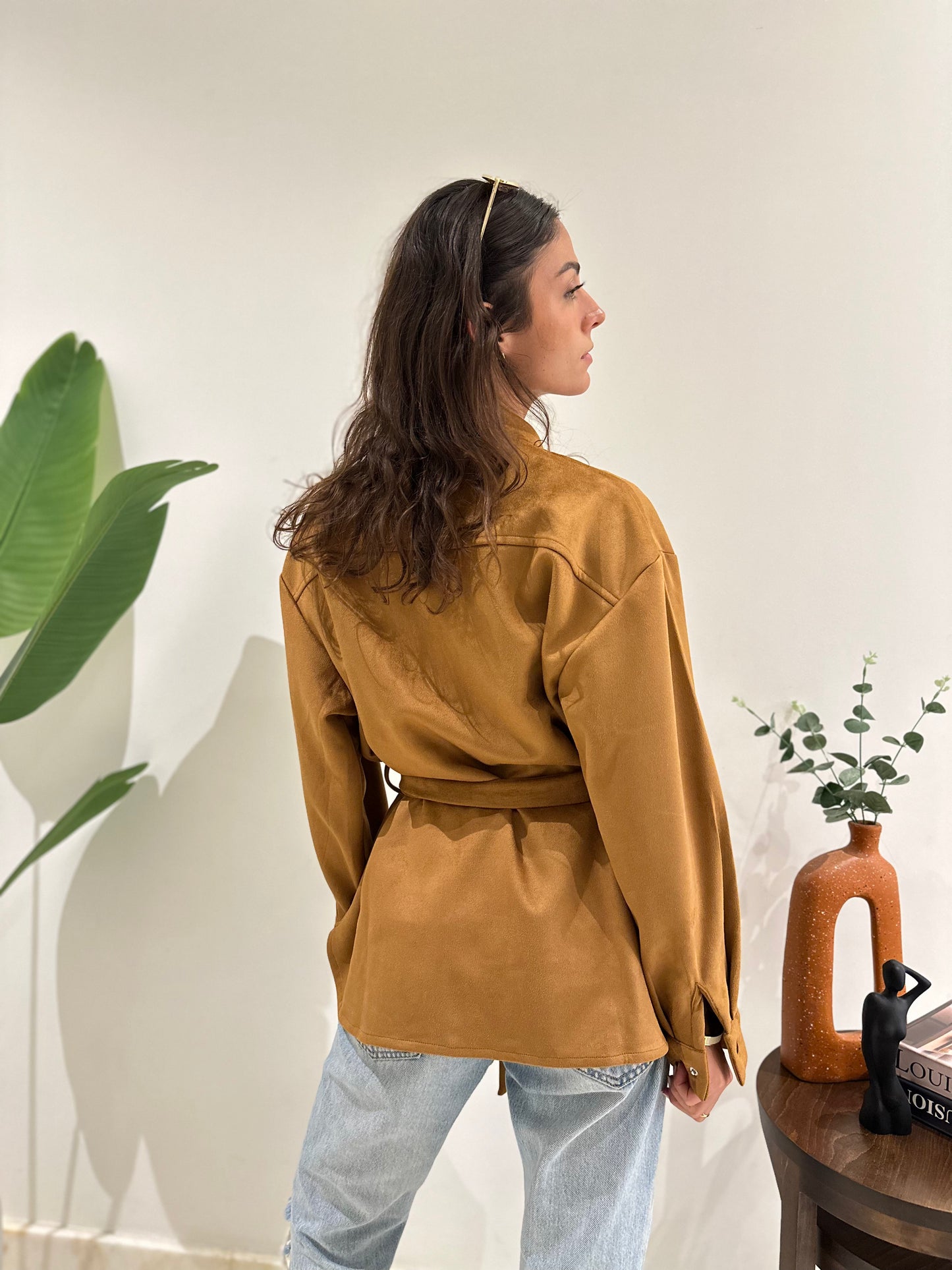 Suede Jacket - Tan