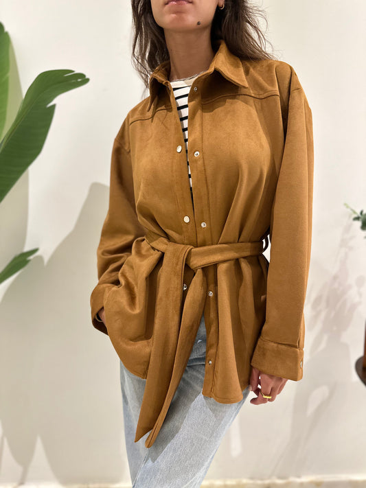 Suede Jacket - Tan