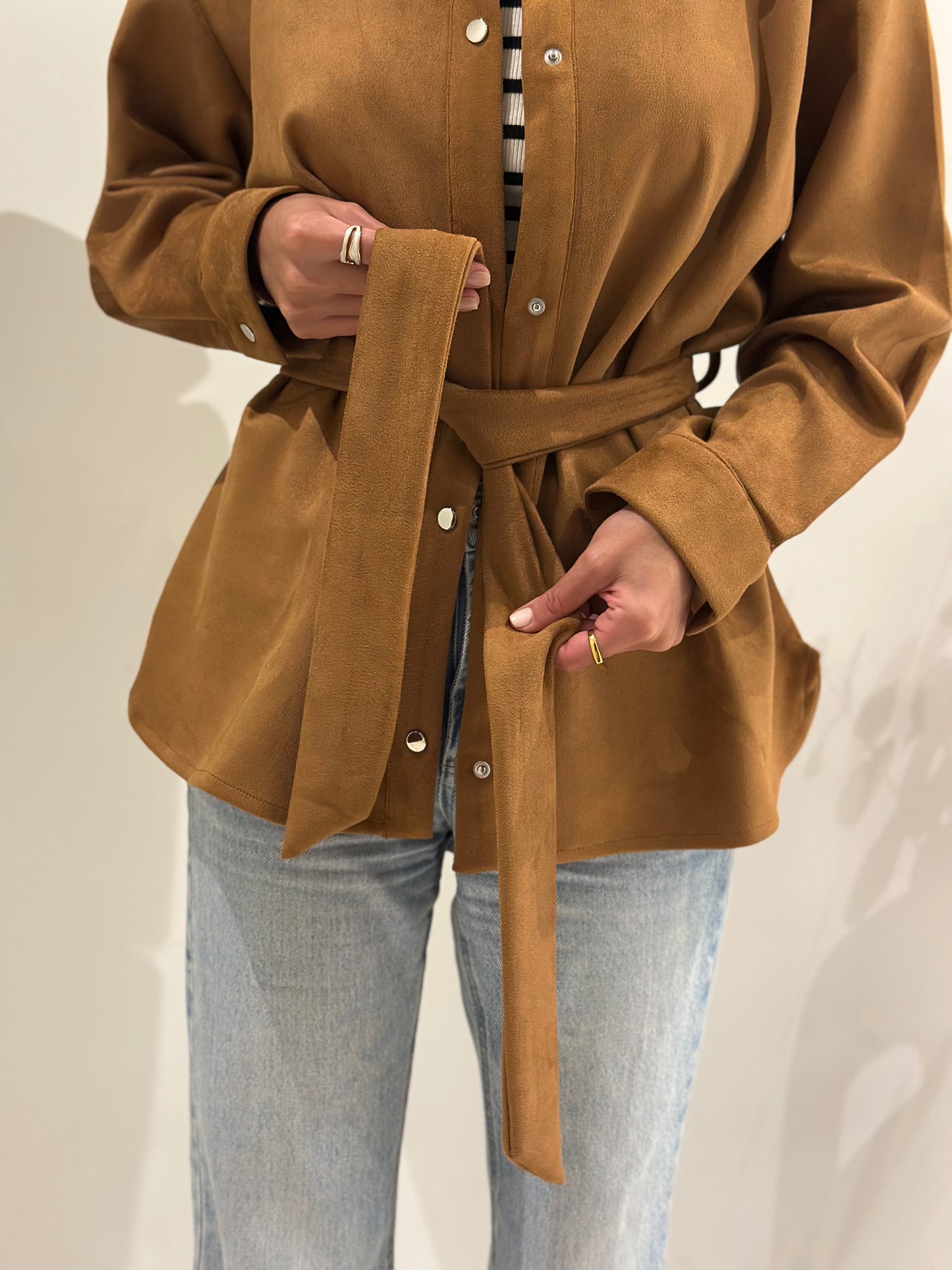 Suede Jacket - Tan