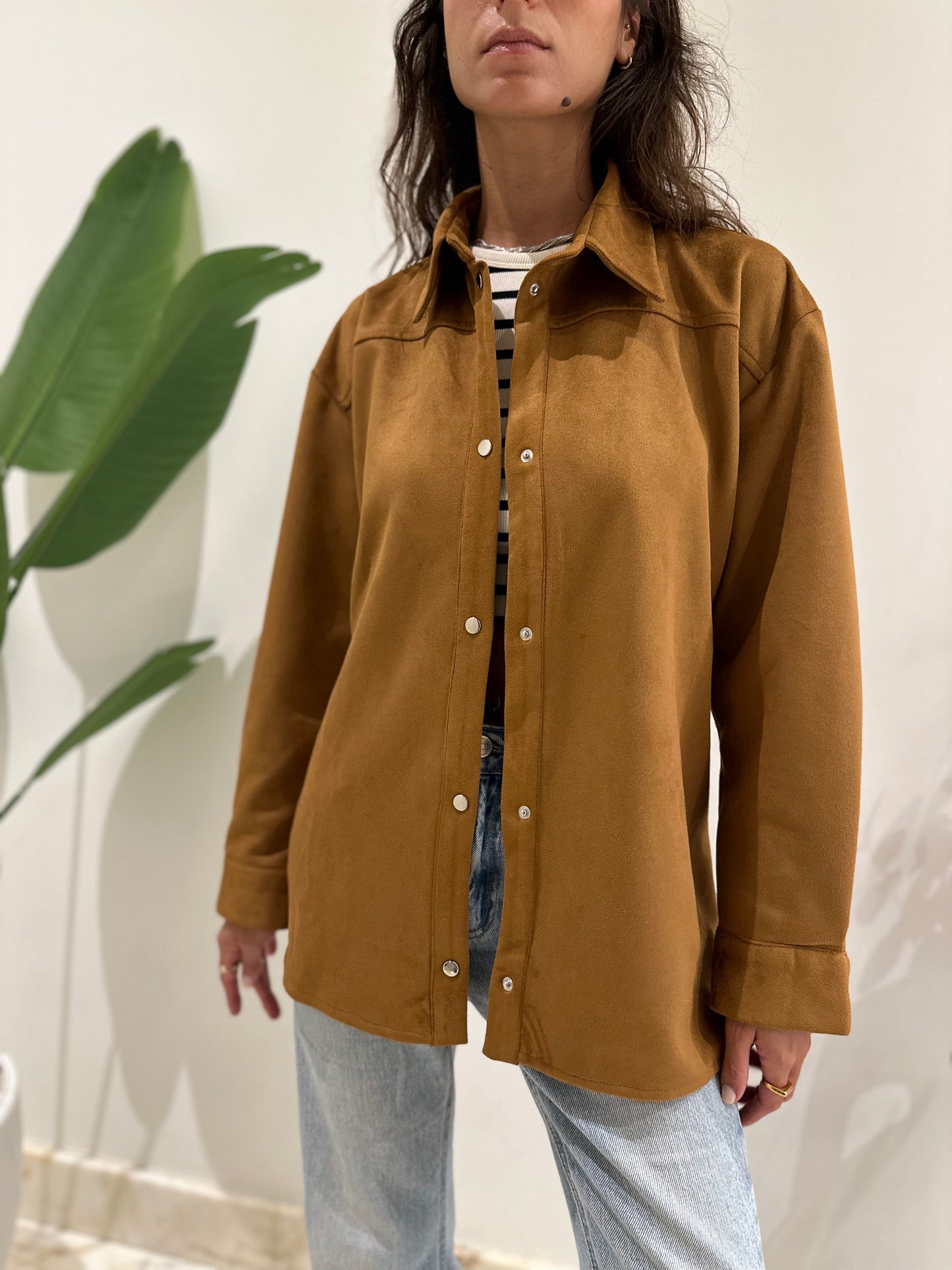 Suede Jacket - Tan
