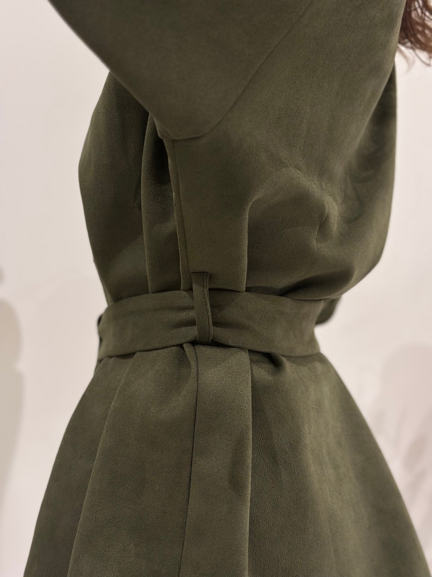Suede Jacket - Olive