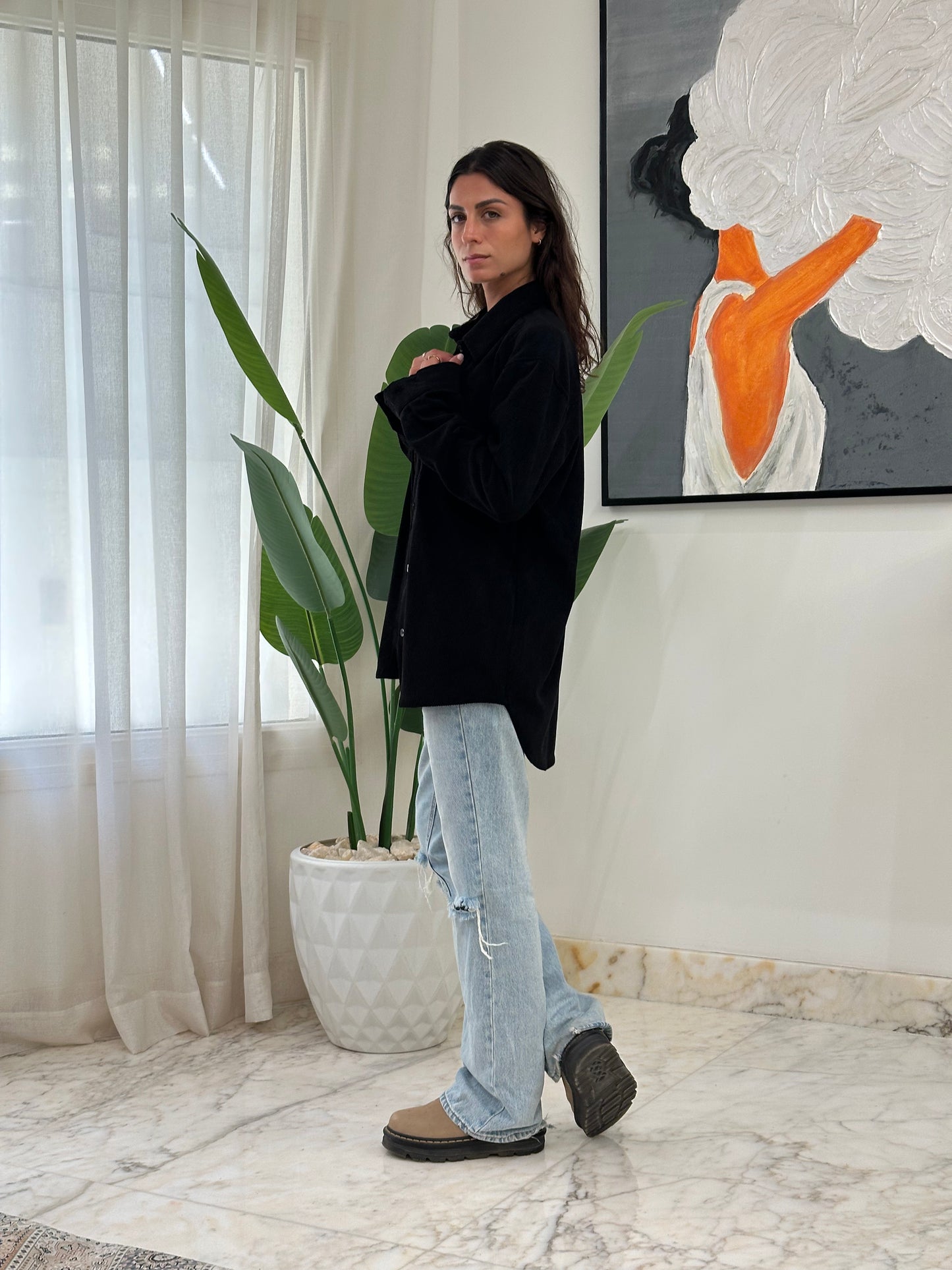 Velvet Everyday Shirt - Black