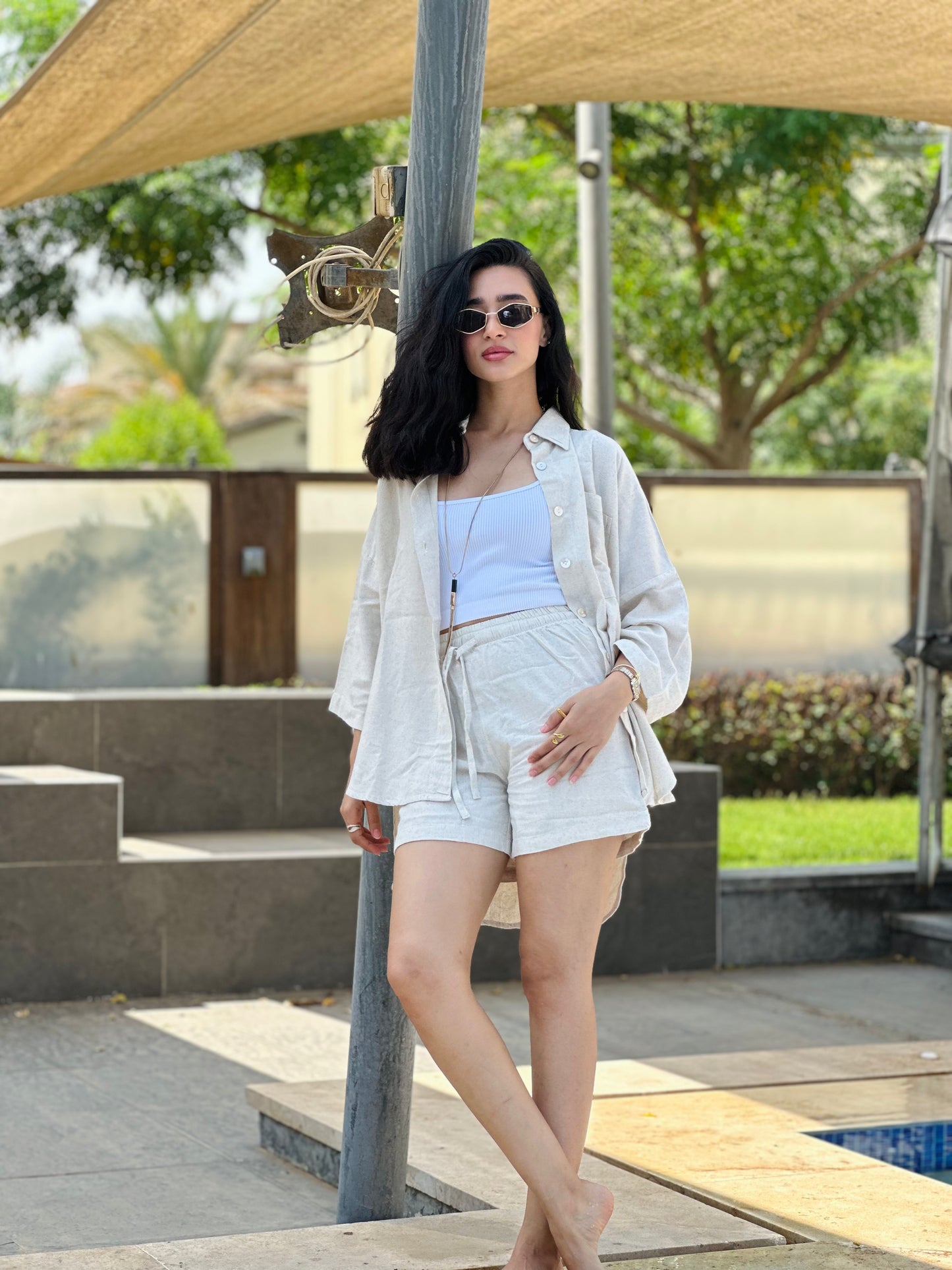 Breezy Linen Short Set