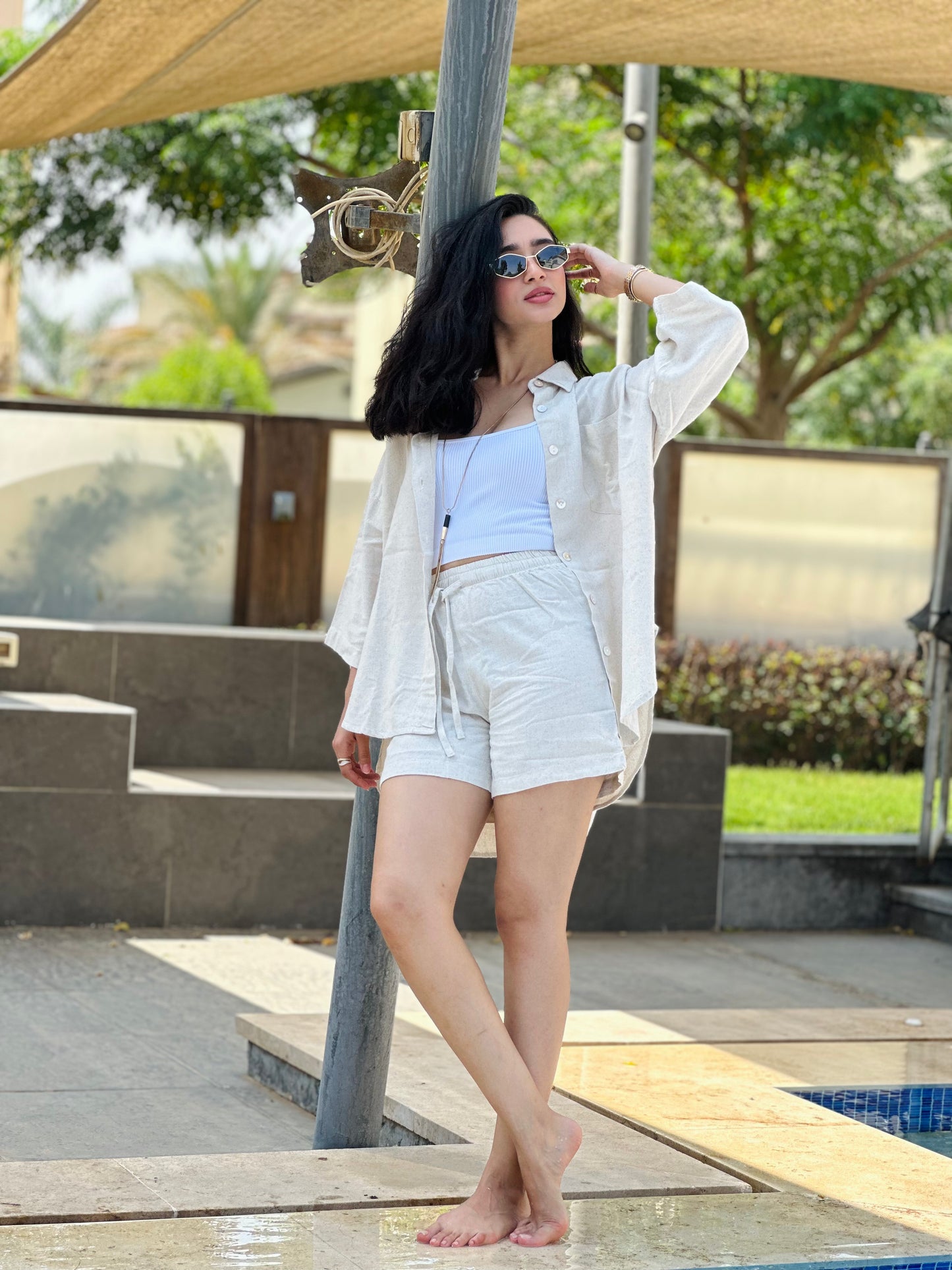 Breezy Linen Short Set