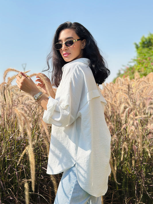 Everyday Oversized Shirt - Offwhite