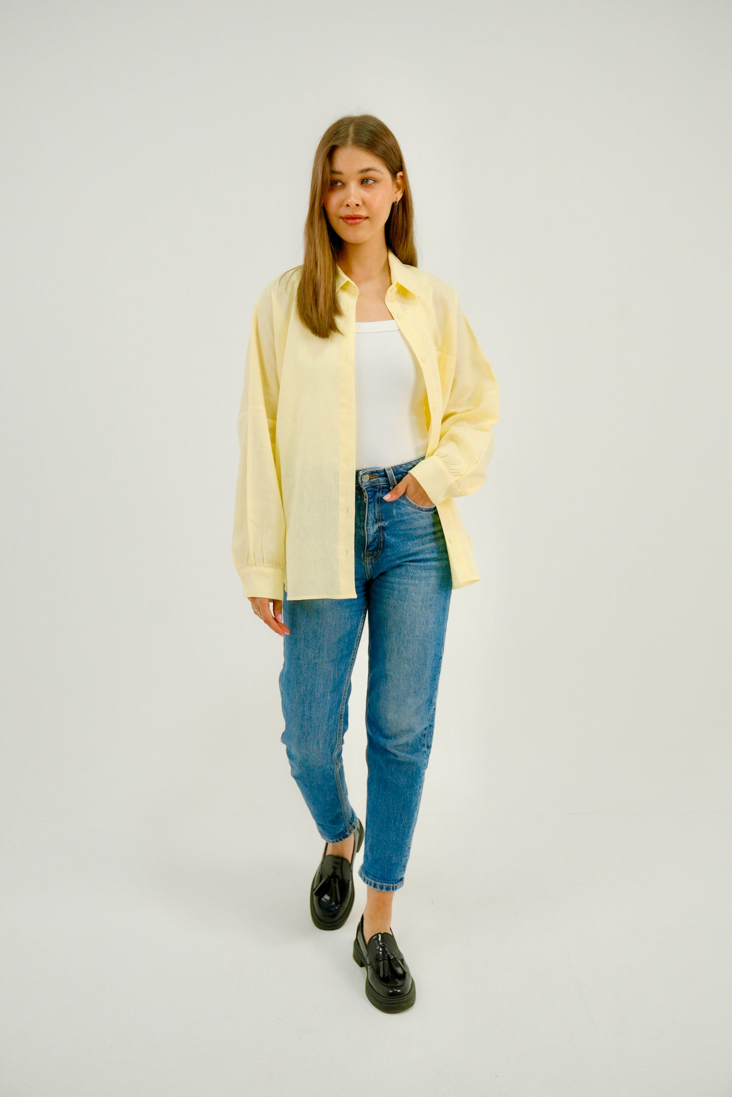 Everyday Linen Shirt - Butter Yellow