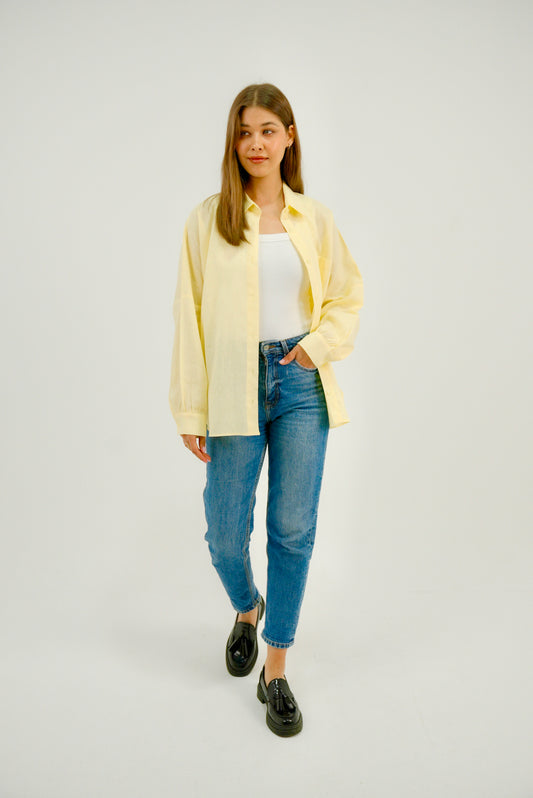 Everyday Linen Shirt - Butter Yellow